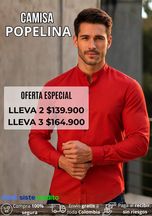 Camisa Popelina Larga