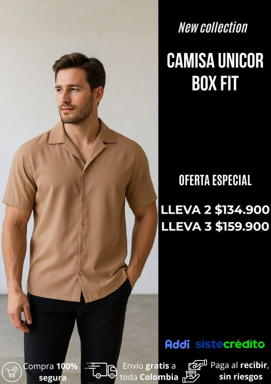 Camisa Unicolor Box Fit
